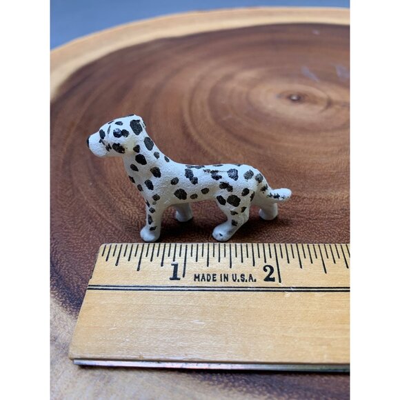 Handcrafted Miniature Dalmatian Figurine 1.5" Tall Resin Metal Blend - Picture 4 of 6